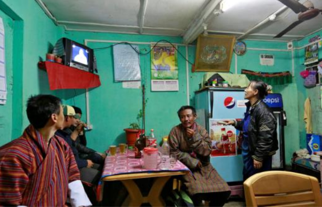 부탄의 한 음식점 모습사진: 로이터 제공