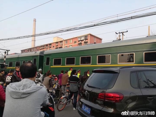 북한 특별 열차라고 중국 웨이보에서 떠도는 사진