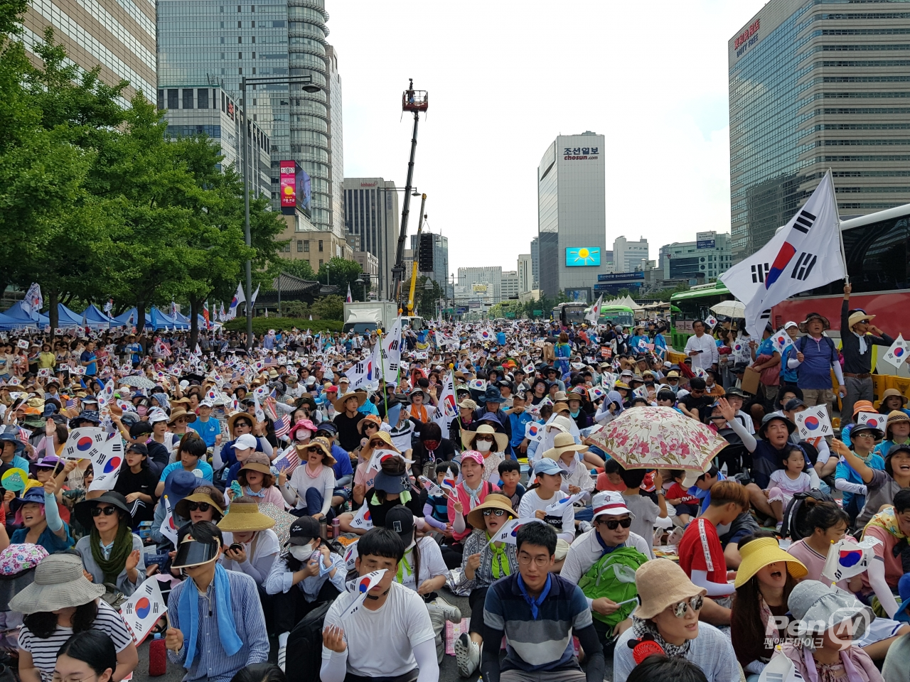 ‘8.15 국가해체세력 규탄 범국민대회’(사진=PenN)