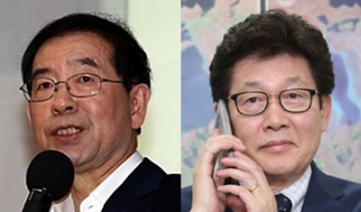 (왼쪽부터) 박원순 서울특별시장, 조명래 환경부 장관 후보자.(사진=연합뉴스)
