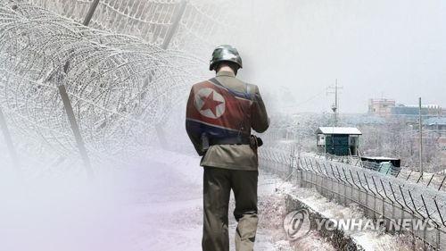 북한 군인 1명 동부전선 MDL 넘어 귀순 (그래픽 = 연합뉴스)