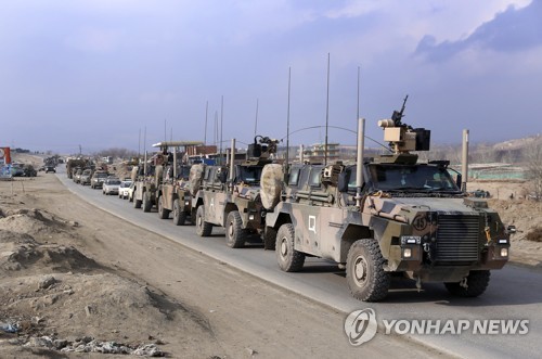 아프간 카불의 군 차량 [연합뉴스 제공]