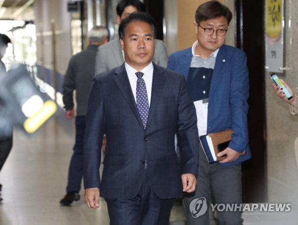 '음주운전' 평화당 이용주 의원, 징계위 출석 [연합뉴스 제공]