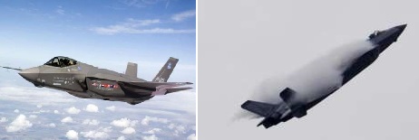 미국 록히드마틴의 F-35A 스텔스기(좌)와 중국산 스텔스기 젠-20. (사진 = 연합뉴스)