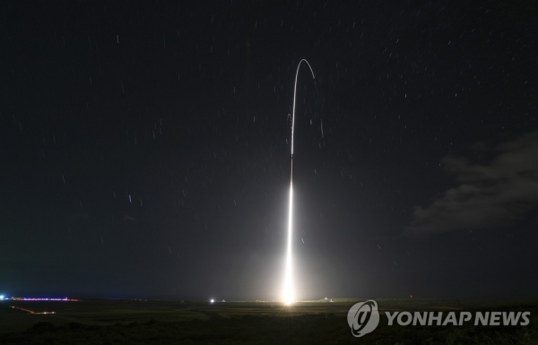 지난해 12월 발사된 이지스 미사일 방어시험시스템(연합뉴스)