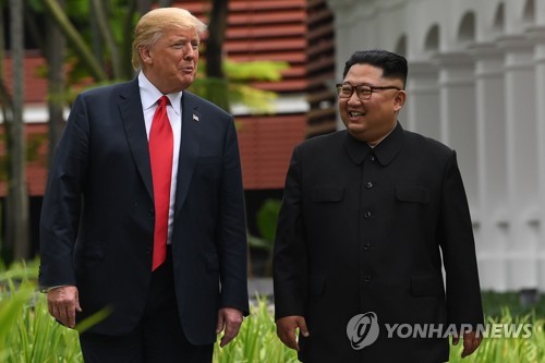 도널드 트럼프 미국 대통령(左)과 김정은. (사진=연합뉴스)