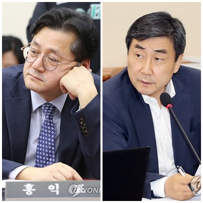 홍익표(左), 이종걸 더불어민주당 의원. (사진=연합뉴스)