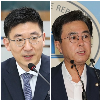 김세연(左), 김태흠 자유한국당 의원. (사진=연합뉴스)