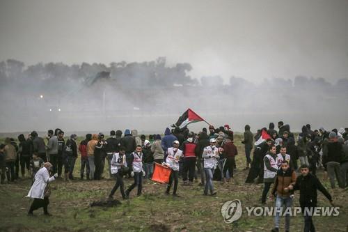 가자지구 폭력시위 [연합뉴스 제공]