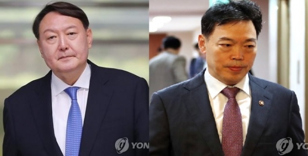 윤석열 검찰총장(左)과 김오수 법무부 차관./연합뉴스