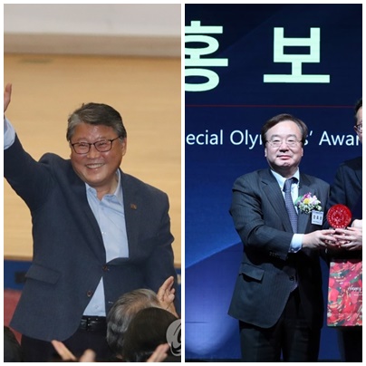 조원진 우리공화당 의원(左), 강효상 자유한국당 의원. (사진=연합뉴스)