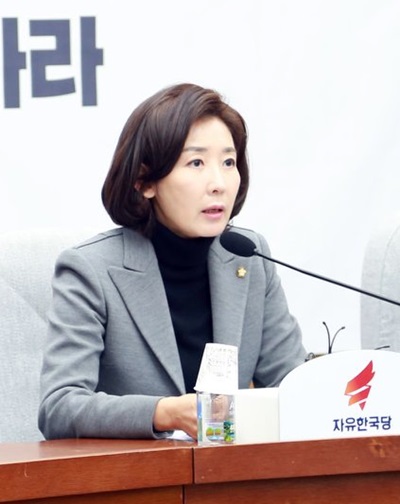 지난 2019년 12월9일까지 자유한국당 원내대표직을 맡았던 나경원 의원(서울 동작구을·4선).