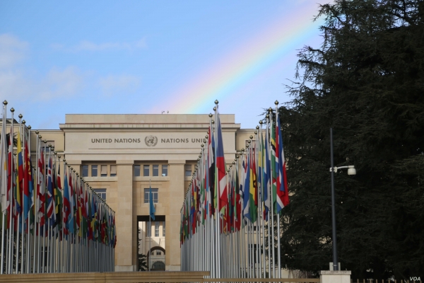 스위스 제네바의 유엔 본부(VOA)