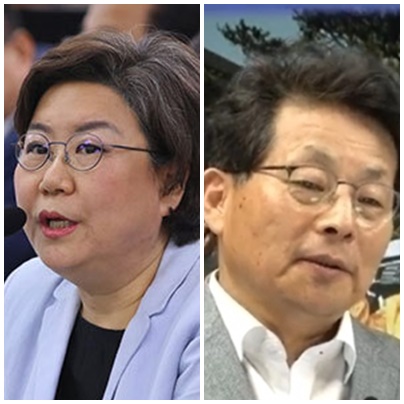 이혜훈 미래통합당 의원(左), 차명진 전 의원. (사진=연합뉴스, 펜엔드마이크)