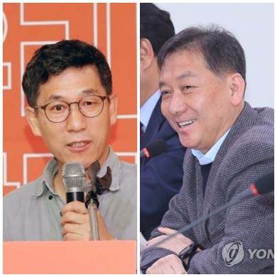 진중권 전 동양대 교수(左), 이광재 더불어민주당 당선자. (사진=연합뉴스)
