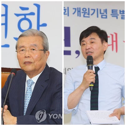 김종인 미래통합당 비상대책위원장(左), 원희룡 제주지사. (사진=연합뉴스)