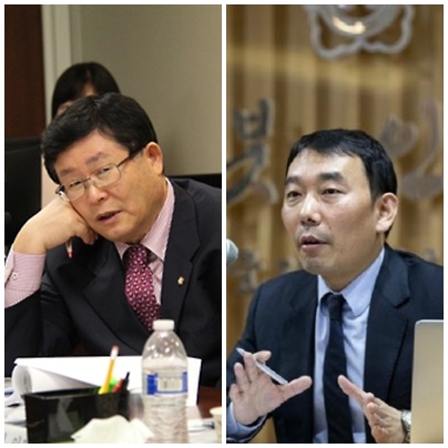 설훈 더불어민주당 의원(左), 김용민 의원. (사진=연합뉴스)