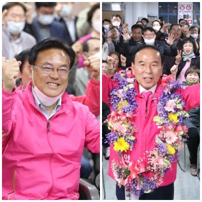 정진석 미래통합당 의원(左), 박덕흠 의원. (사진=연합뉴스)