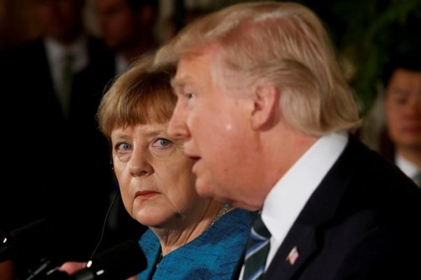 앙겔라 메르켈 독일 총리(왼쪽)와 도널드 트럼프 미국 대통령(오른쪽).(사진=로이터)