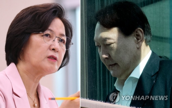 추미애 법무부 장관 - 윤석열 검찰총장./연합뉴스