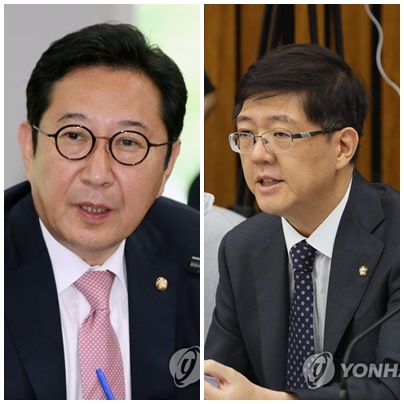 김한정 더불어민주당 의원(左), 김홍걸 의원. (사진=연합뉴스)