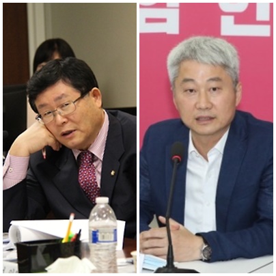 설훈 더불어민주당 의원(左), 김근식 경남대 교수. (사진=연합뉴스)
