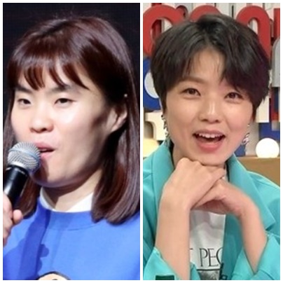 개그우먼 고(故) 박지선(左), 안영미. (사진=연합뉴스, MBC)