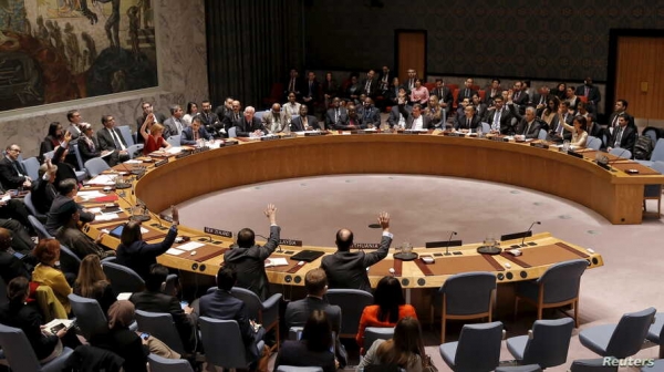 지난 2015년 유엔 안보리에서 북한인권 관련 회의가 열렸다(VOA).
