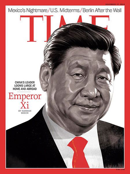 미국 시사주간지 '타임'은 시진핑 국가주석이 중국의 모든 권력을 장악하여 실질적인 황제로 군림했다는 사실을 알렸다.