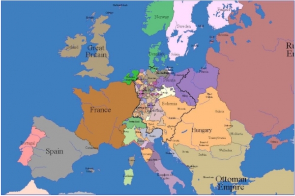 [지도 2 - 1795년 유럽]