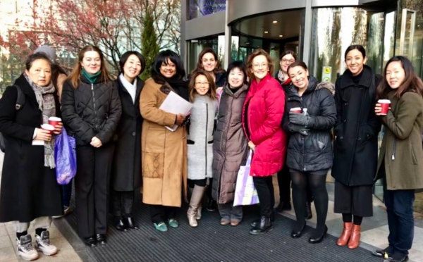 젠킨스는 2018년 12월 베이징에서 열린 '동아시아 여성 평화안보 워크숍(NEA Women’s peace and security roundtable)’에서 참가해 친북세력들과 교제했다. (사진=크리스틴 안 트위터)