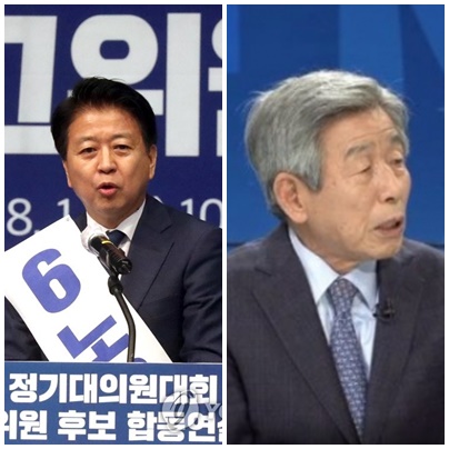 노웅래 더불어민주당 의원(左), 유인태 전 국회 사무총장. (사진=연합뉴스, SBS 방송화면 캡처)