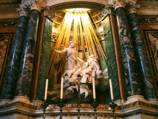 Ecstasy of Saint Teresa, Bernini. (사진=onearteveryday, 박정자 교수)