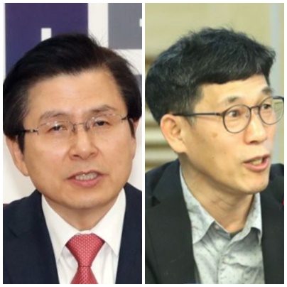 황교안 전 미래통합당 대표(左), 진중권 전 동양대 교수. (사진=연합뉴스)