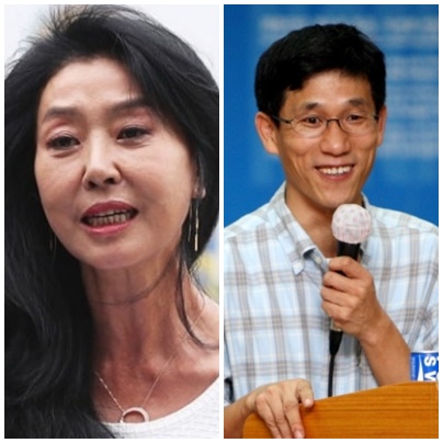배우 김부선(左), 진중권 전 동양대 교수. (사진=연합뉴스)