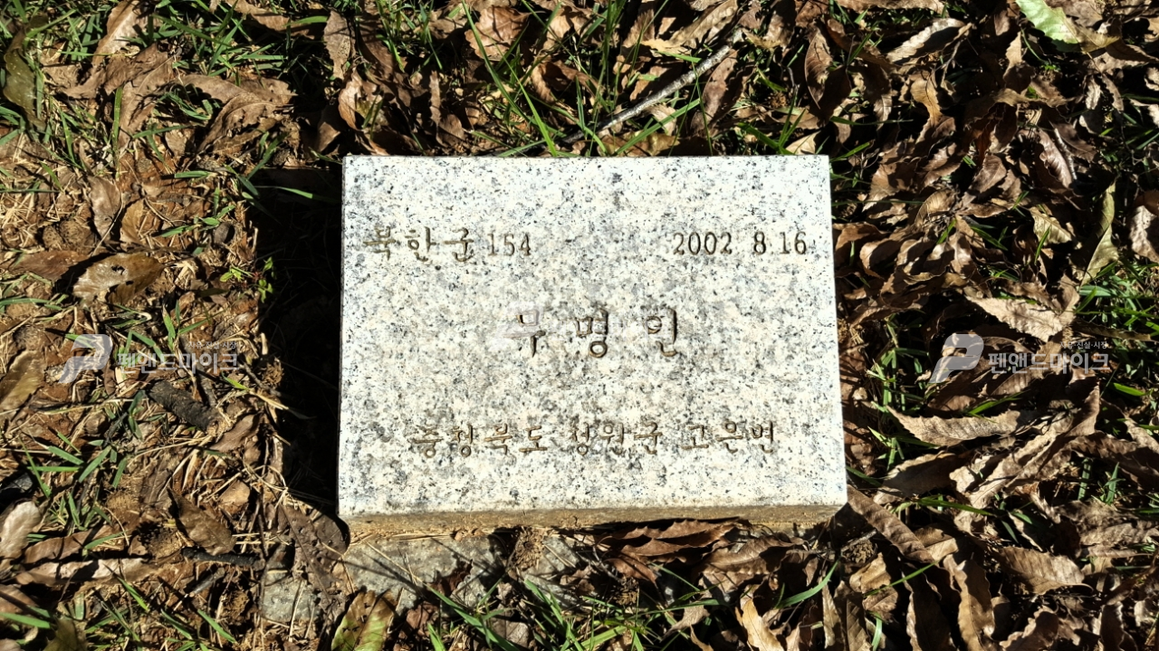 기자는 최근 경기도 파주시 적성면 답곡리 산 53~55번지 일대에 위치한 북한군 묘지를 다녀왔다. 2021.09.19(사진=조주형 기자)
