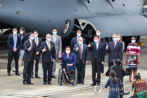 지난 6월 대만에 방문한 미국 의원들. (사진=연합뉴스)
