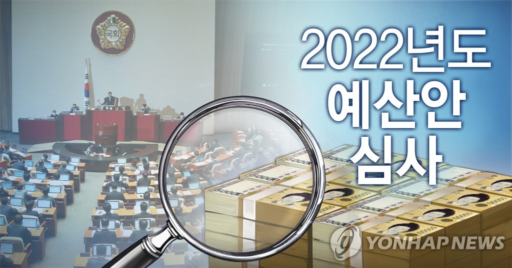국회 예결위 2022년도 예산안 심사 (PG).(사진=연합뉴스)