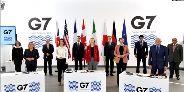 주요 7개국(G7) 외교.개발 장관회의가 11~12일 영국 리버풀에서 열렸다.(사진=VOA)