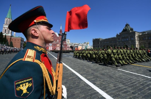 러시아의 수도 모스크바의 붉은 광장에서의 군사 퍼레이드.(사진=로이터)