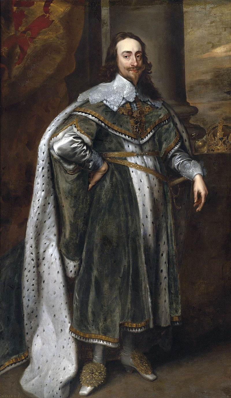 찰스 1세의 초상화. 찰스 1세는 '왕권신수설'을 신봉하던 왕이었다. 그 때문에 복잡한 '동군연합' 왕국의 정치 현실에 적절히 대응하지 못했단 평가다.