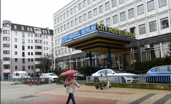 베를린 북한대사관에 있던 '시티호스텔 베를린'