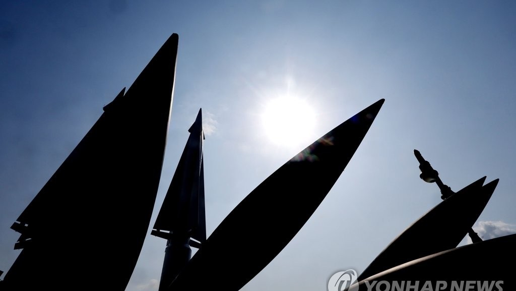 서울 용산구 전쟁기념관 야외 전시장에 전시된 미사일. 2022.03.30(사진=연합뉴스, 편집=조주형 기자)