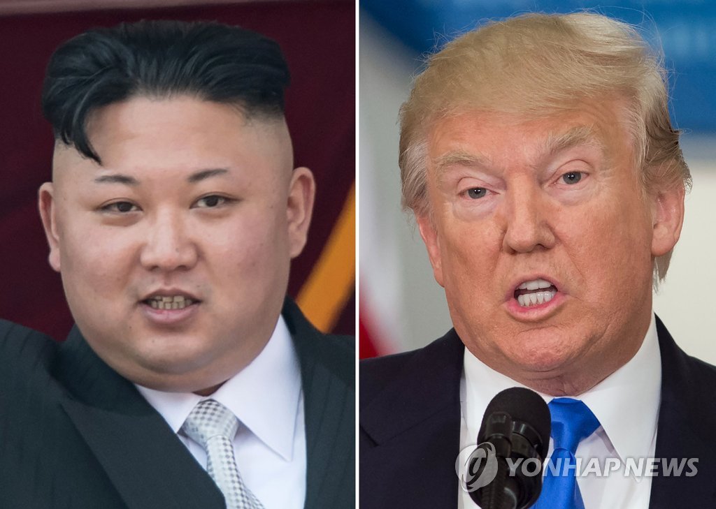 김정은 북한 국무위원장, 트럼프 미국 대통령 . 2017.09.27(사진=연합뉴스)