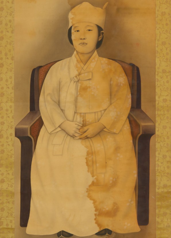 명성황후 추정 초상화. 조선 말기, 비단에 채색, 66.5x48.5cm. [다보성갤러리 제공]