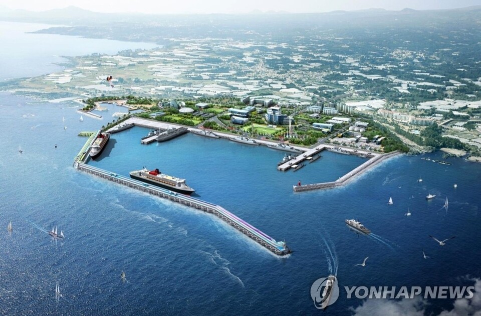 제주해군기지 조감도. [연합뉴스]